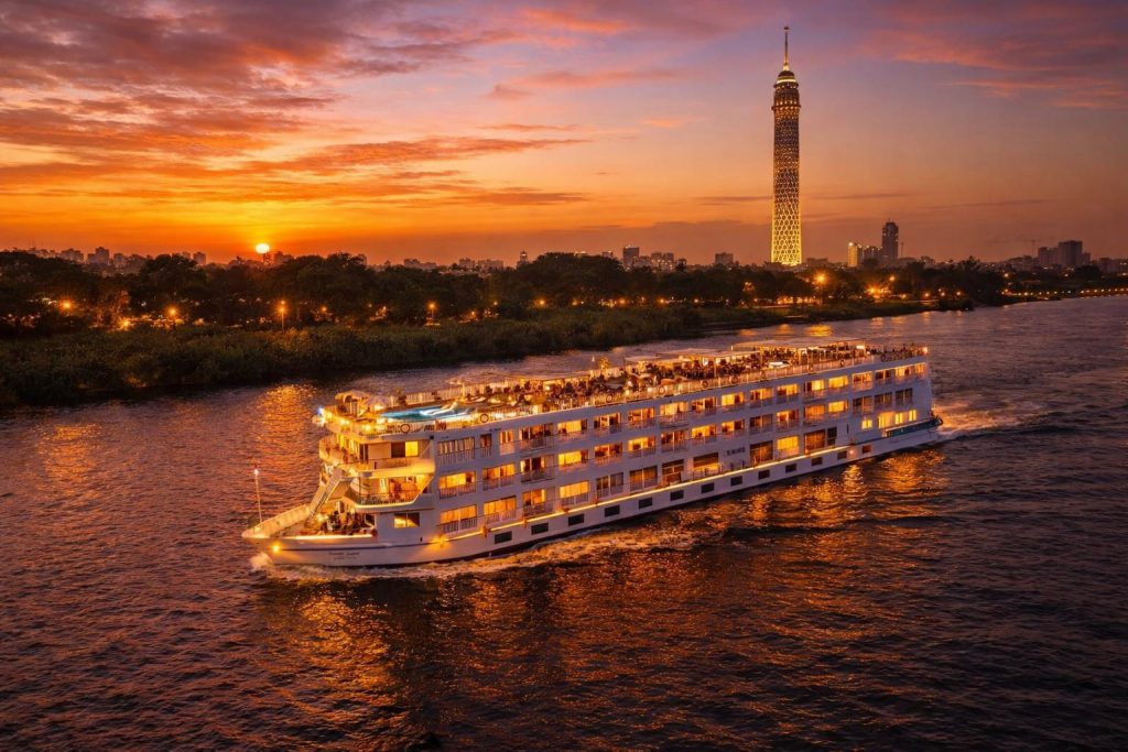 Cairo Nile Dinner Cruise with Tanoura Show